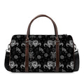 Black And White Wicca Gothic Print Duffel Bag