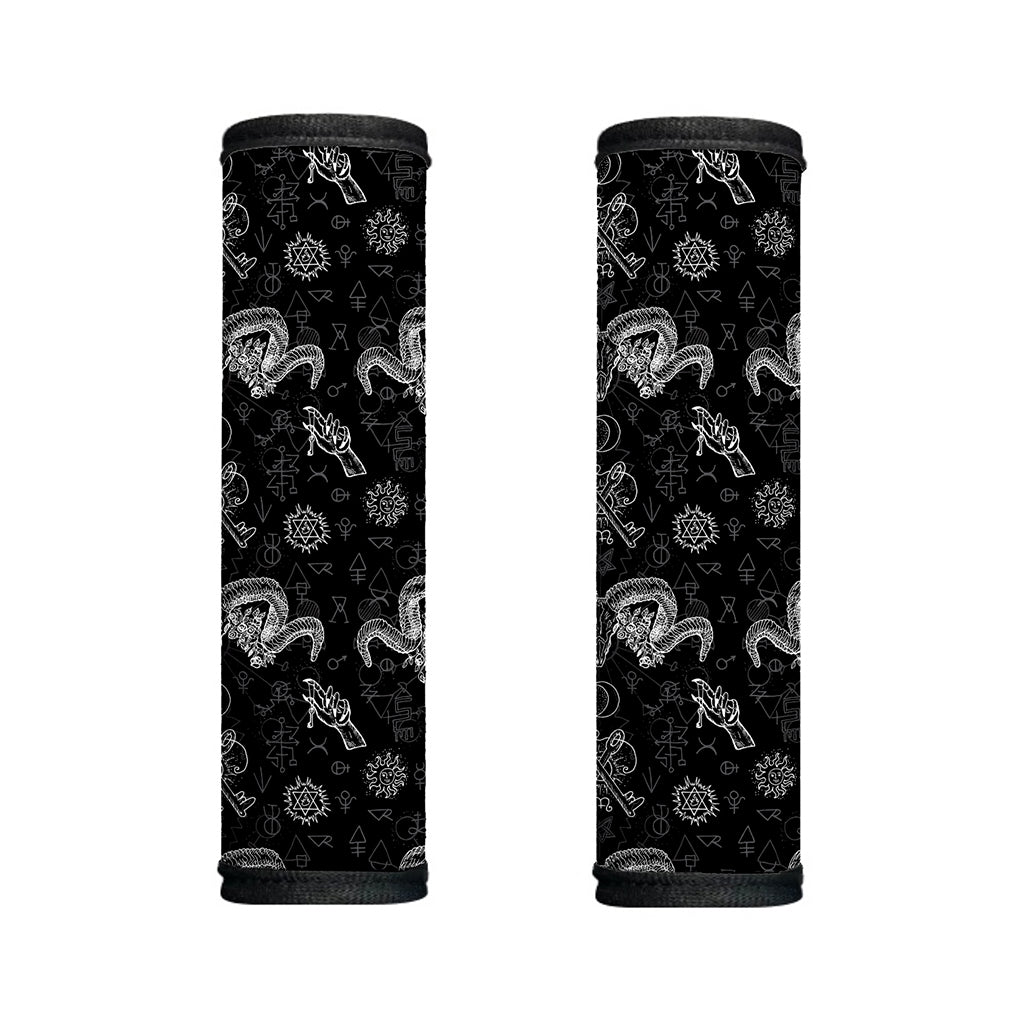 Black And White Wicca Gothic Print Handle Covers