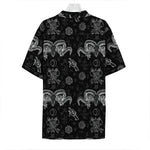 Black And White Wicca Gothic Print Hawaiian Shirt
