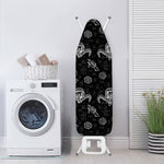 Black And White Wicca Gothic Print Ironing Board Cover