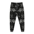 Black And White Wicca Gothic Print Jogger Pants