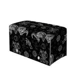 Black And White Wicca Gothic Print Leather Tissue Box Cover
