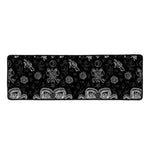 Black And White Wicca Gothic Print Long Kitchen Mat