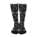 Black And White Wicca Gothic Print Long Socks