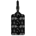 Black And White Wicca Gothic Print Luggage Tag