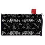 Black And White Wicca Gothic Print Mailbox Cover