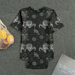 Black And White Wicca Gothic Print Men's Bodysuit
