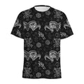 Black And White Wicca Gothic Print Men's Athletic T-Shirt