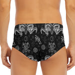 Black And White Wicca Gothic Print Men's Triangle Swim Briefs
