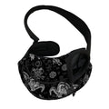 Black And White Wicca Gothic Print Pet Sling Carrier