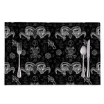 Black And White Wicca Gothic Print Placemat