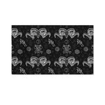 Black And White Wicca Gothic Print Polyester Flag