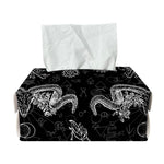 Black And White Wicca Gothic Print Rectangle Tissue Box Cover