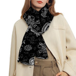 Black And White Wicca Gothic Print Scarf