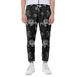 Black And White Wicca Gothic Print Scuba Joggers