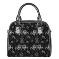 Black And White Wicca Gothic Print Shoulder Handbag