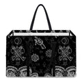 Black And White Wicca Gothic Print Utility Tote Bag