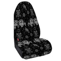 Black And White Wicca Gothic Print Waterproof Car Seat Cover