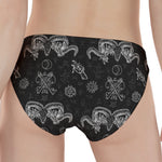 Black And White Wicca Gothic Print Women's Panties