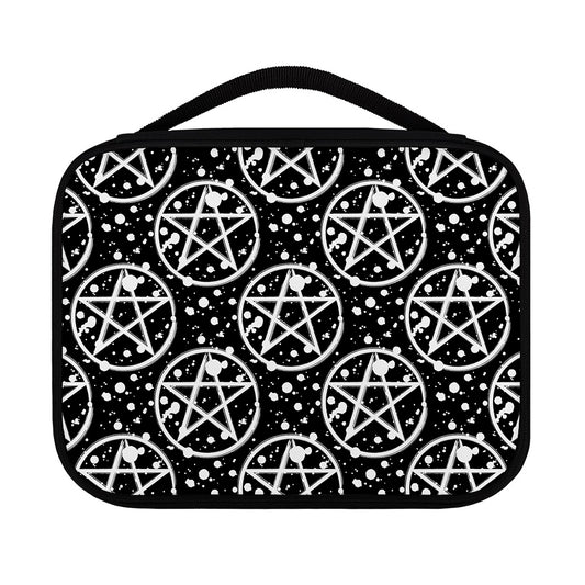 Black And White Wicca Pentagram Print Classic Bible Case