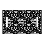 Black And White Wicca Pentagram Print Golf Cart Seat Cover