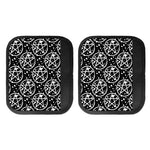 Black And White Wicca Pentagram Print Handle Covers