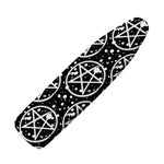 Black And White Wicca Pentagram Print Ironing Board Cover