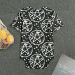 Black And White Wicca Pentagram Print Men's Bodysuit