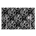 Black And White Wicca Pentagram Print Placemat