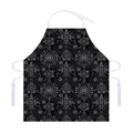 Black And White Wiccan Mystic Print Adjustable Apron