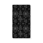 Black And White Wiccan Mystic Print Baby Crib Sheet