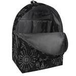 Black And White Wiccan Mystic Print Backpack