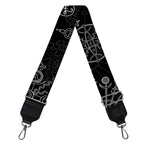 Black And White Wiccan Mystic Print Bag Strap