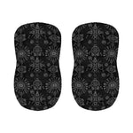 Black And White Wiccan Mystic Print Bar Stool Covers