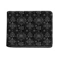 Black And White Wiccan Mystic Print Bifold Wallet