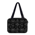 Black And White Wiccan Mystic Print Double Strap Bible Bag