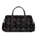 Black And White Wiccan Mystic Print Duffel Bag