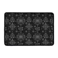 Black And White Wiccan Mystic Print Kitchen Mat