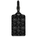 Black And White Wiccan Mystic Print Luggage Tag