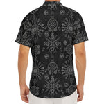 Black And White Wiccan Mystic Print Men's Deep V-Neck Shirt