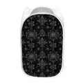 Black And White Wiccan Mystic Print Mesh Laundry Hamper