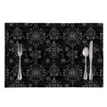 Black And White Wiccan Mystic Print Placemat