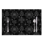 Black And White Wiccan Mystic Print Placemat