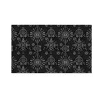 Black And White Wiccan Mystic Print Polyester Flag