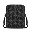 Black And White Wiccan Mystic Print Rectangular Crossbody Bag