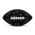 Black And White Wiccan Mystic Print Rugby Ball