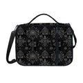 Black And White Wiccan Mystic Print Shoulder Strap Bible Bag