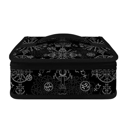 Black And White Wiccan Mystic Print Small Lunch Bag