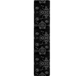 Black And White Wiccan Mystic Print Table Runner