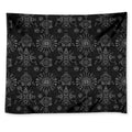 Black And White Wiccan Mystic Print Tapestry